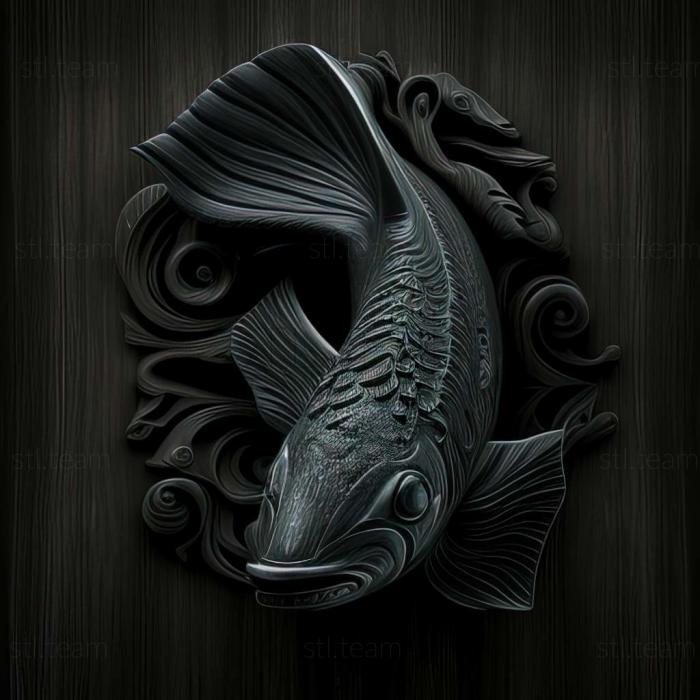 Animals Черная рыба-нож